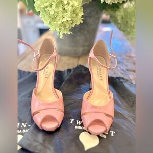 Twin-Set Simona Barbiei Pink Patent Heels